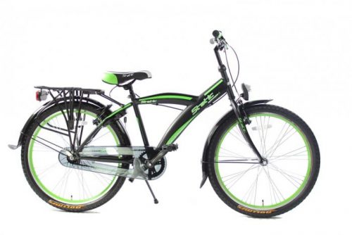 Static Alpha Jongensfiets 24 en 26 Inch Zwart-Groen