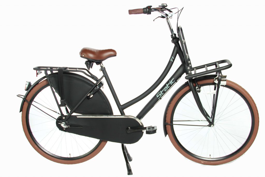 Static Cargo Dames Transportfiets 28 inch 50cm mat-zwart