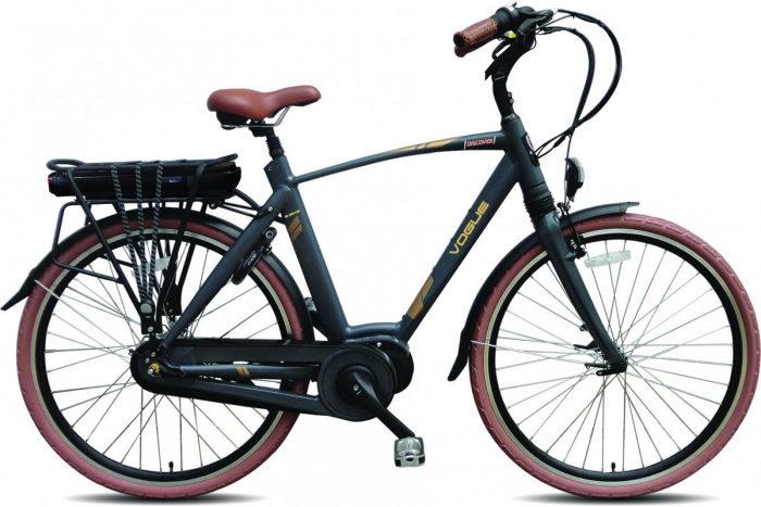 VOGUE DISCOVER Elektrische fiets 28inch e-bike' Matt Grey 8SP Man 53 cm (1020247)