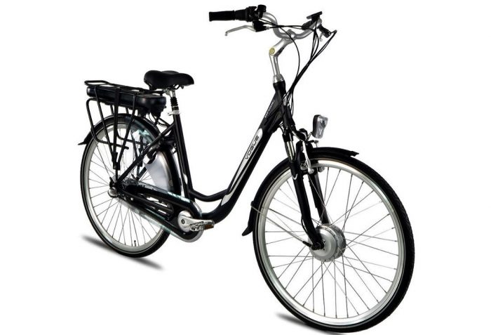 vogue_basic_elektrische fiets 28_inch_50_cm_damesfiets_3Speed-mat-zwart