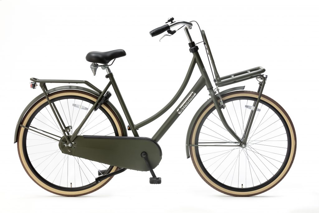 Popal Daily Dutch Basic Damesfiets 28inch Transportfiets Army groen