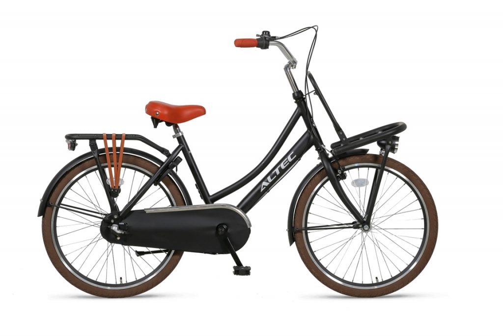 Altec-Dutch-meisjesfiets-24inch-Transportfiets-N3-Zwart-Nieuw