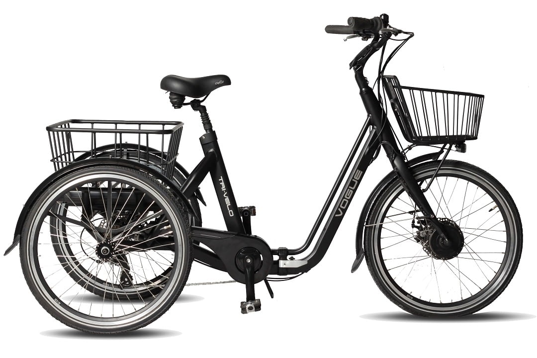 in plaats daarvan bellen onderzeeër Vogue Tri-Velo Elektrische Volwassen Driewieler fiets 28 inch zwart 7  versnellingen - Fietshemel Edam