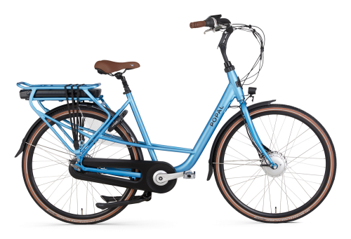 Popal Maeve Fm Elektrische moederfiets 28 inch lage frame fiets 47cm mamafiets Ebike blauw