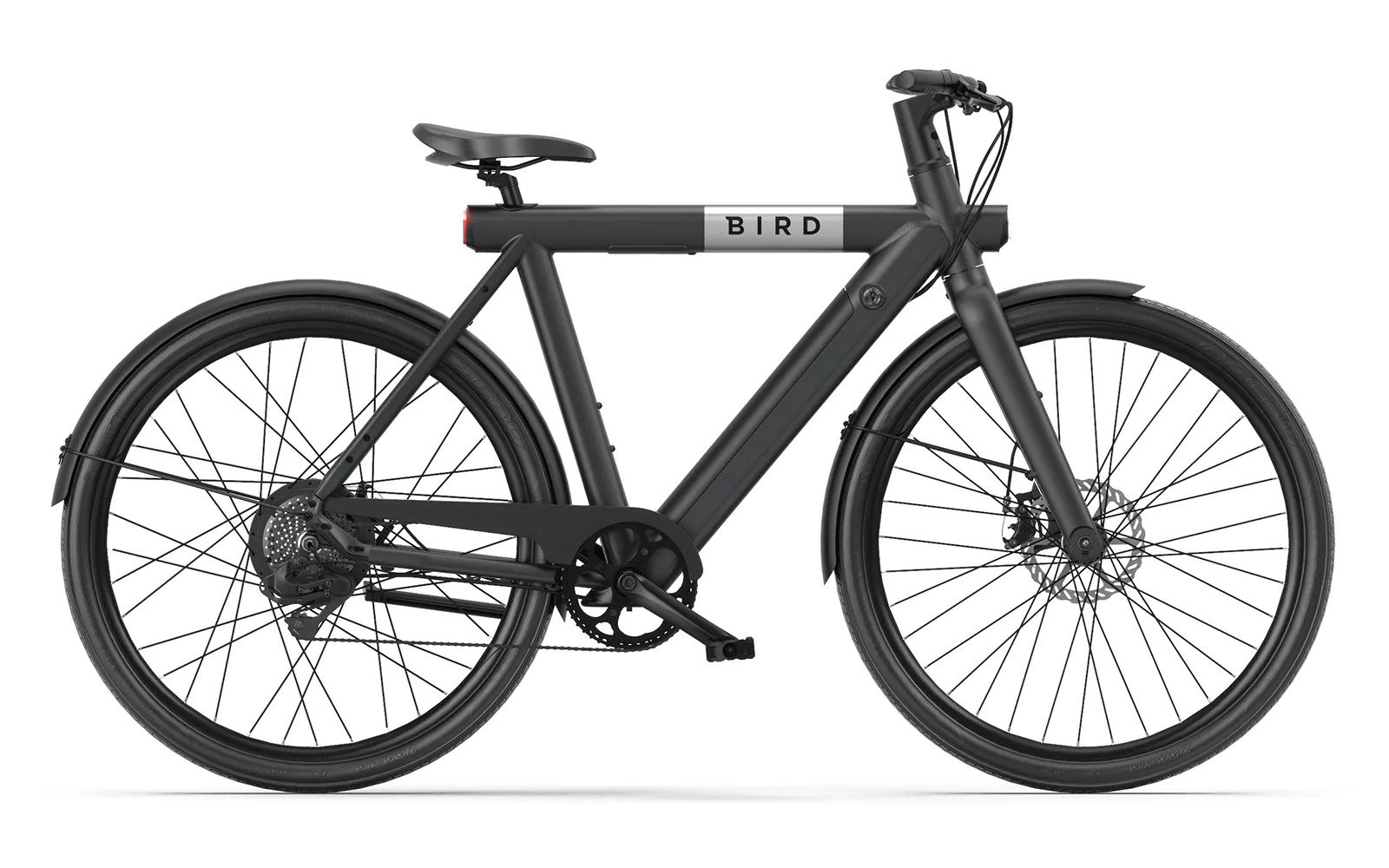 Spectaculair Durven Susteen Bird Bike Elektrische fiets heren mat-zwart - Fietshemel Edam
