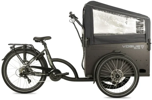 Vogue Journey Elektrische bakfiets met ondersteuning hydraulische remmen foto met huif