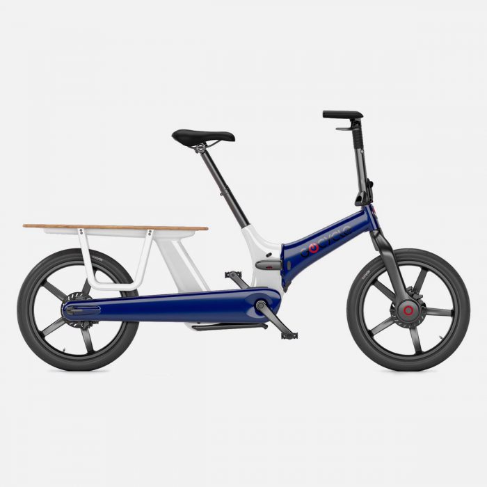 Gocycle CX+ Blauw Wit Family Cargo Elektrische vouwfiets