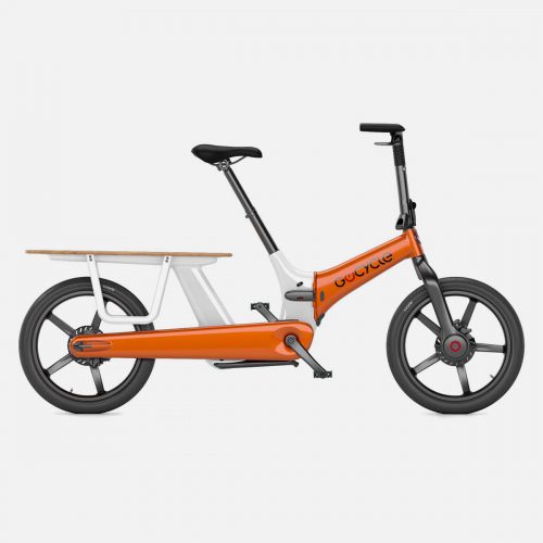 Gocycle CX+ Oranje-wit Family Cargo Elektrische vouwfiets