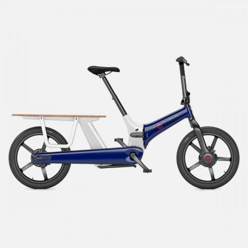 Gocycle CXi Cargo Electric bike Family White Blue Wit Blauw