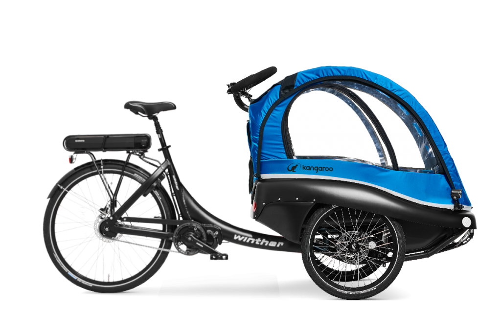 Winther_Bikes_Cargo_E-cargo_Luxe_Black_Blue_Shimano_STePS_Rside