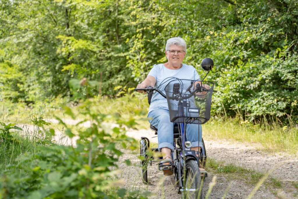 Disco Medi-P20 elektrisch Zitdriewieler fiets met ondersteuningRood-Sfeer