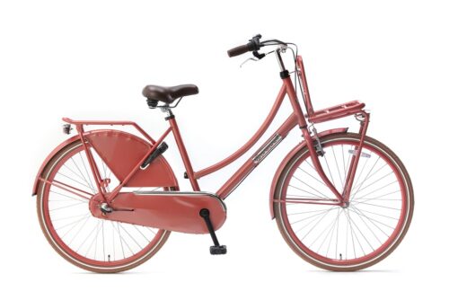 Popal Meisjesfiets 26inch transportfietsen Daily Dutch Basic plus versnellingen 26 inch flamingo