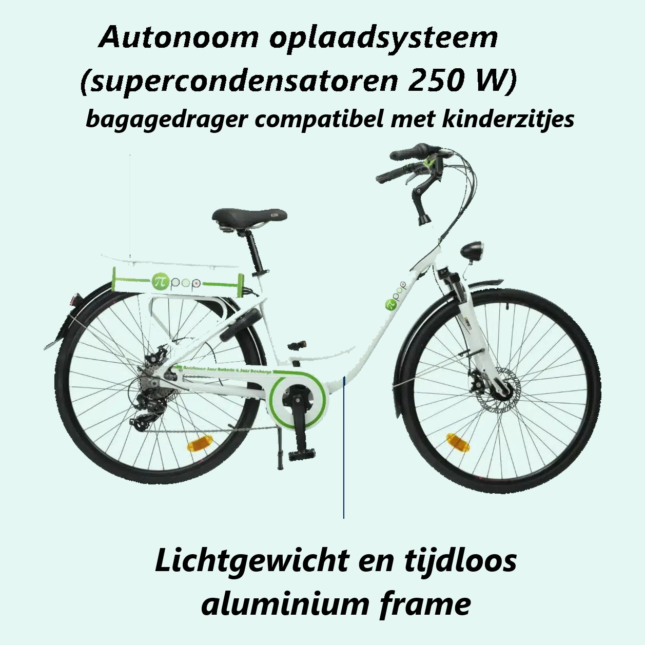 PI-POP-FIETS 3E GENERATIE Zonder accu & Oplader maar Wel ondersteuning!