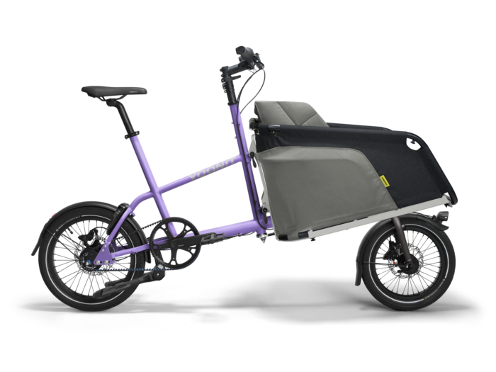 **YOONIT Family Up Model – De Uitgebreide en Comfortabele Mini-Bakfiets voor Gezinnen** Misty Purple