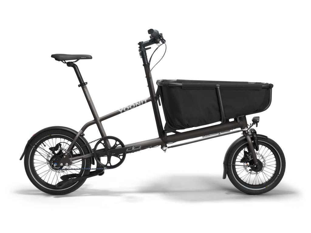 Yoonit Compacte Transportfiets Bakfiets Family – De Perfecte Fiets voor Gezinnen black