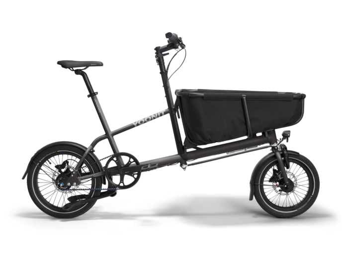 Yoonit Compacte Transportfiets Bakfiets Family – De Perfecte Fiets voor Gezinnen black