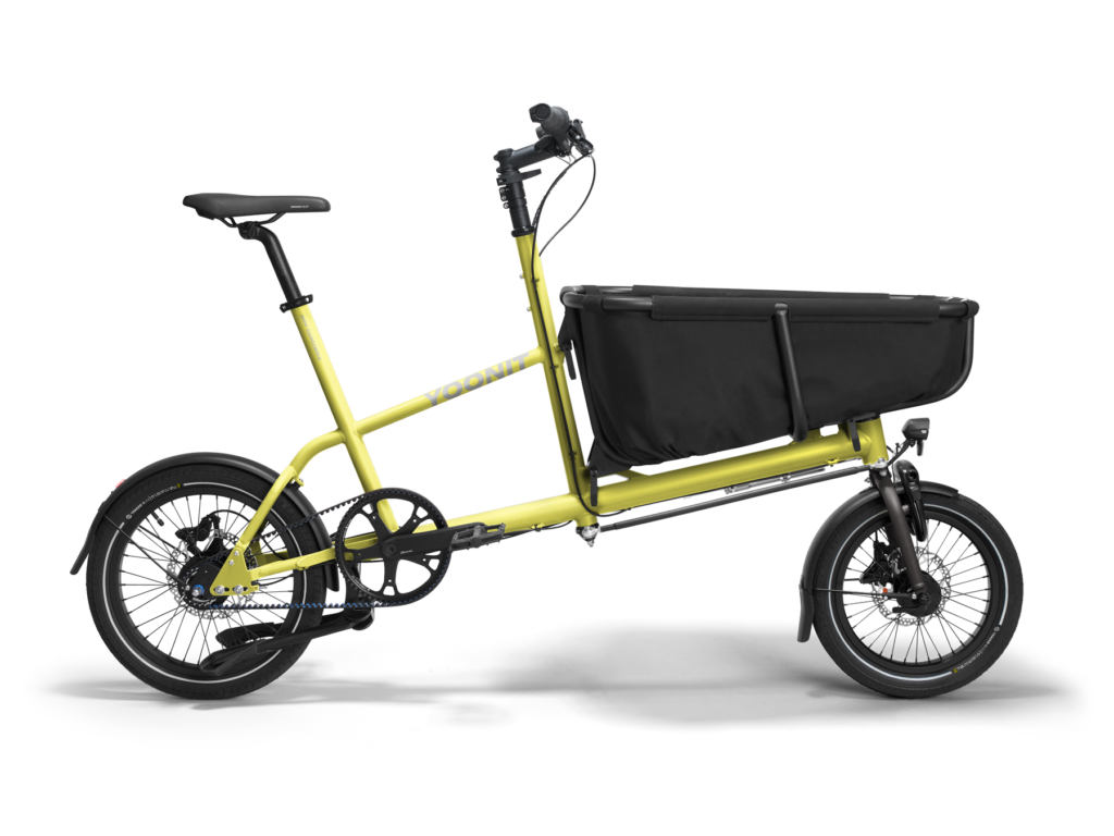 Yoonit Compacte Transportfiets Bakfiets Family – De Perfecte Fiets voor Gezinnen Misty Lime