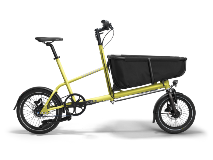 Yoonit Compacte Transportfiets Bakfiets Family – De Perfecte Fiets voor Gezinnen Misty Lime