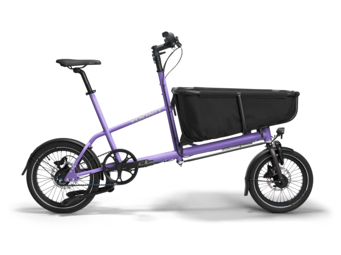 Yoonit Compacte Transportfiets Bakfiets Family – De Perfecte Fiets voor Gezinnen purple race