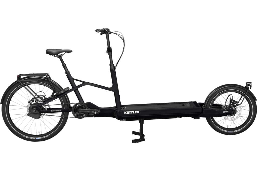 KETTLER CARGOLINE Bakfiets HT 800 E-CA BELT Hardtail e-bakfiets met groot transportvolume (80 cm laadoppervlak) en traploze versnellingsnaaf Grote opbergruimte met een toegestaan totaalgewicht van 250 kg