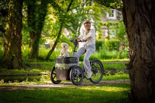 Thuja Driewieler fietsen met de hond
