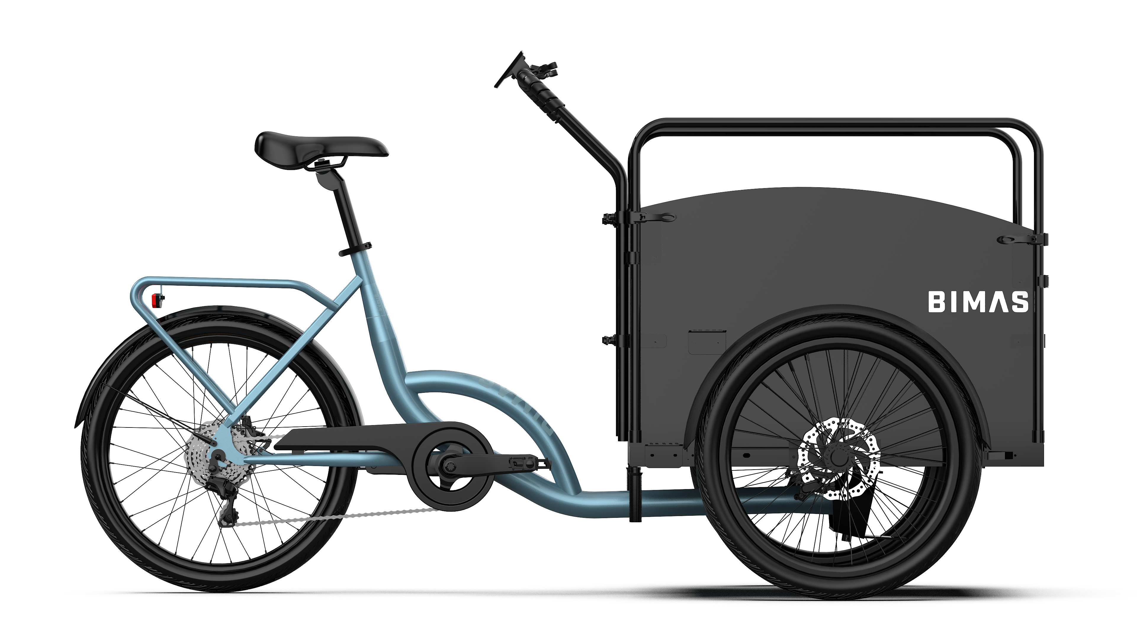 Bimas eCargo 3.3 Economy Bakfiets 2026 Blue-Grey-Gloss Bimas-3W-eCargo-Economy-Blue-Grey-Gloss-YS7368-1 Bimas eCargo 3.3 Economy Bakfiets 2026 Blue-Grey-Gloss