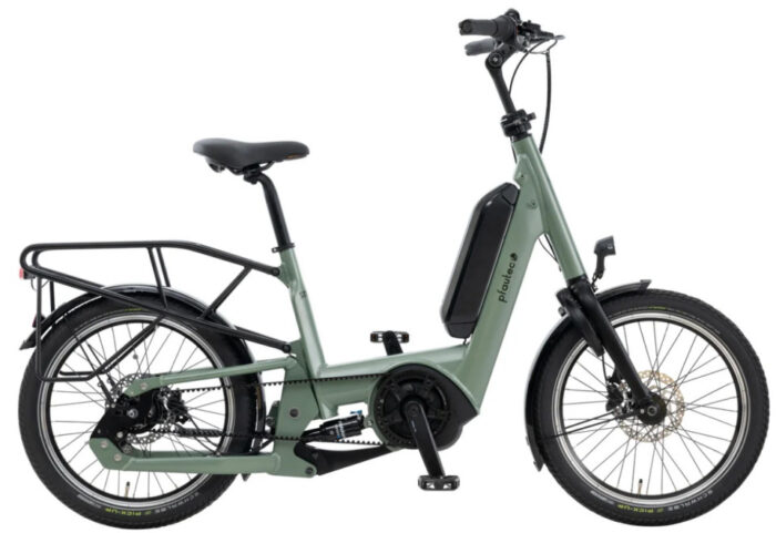 Pfautec Smoo elektrische compacte cargo fiets groen