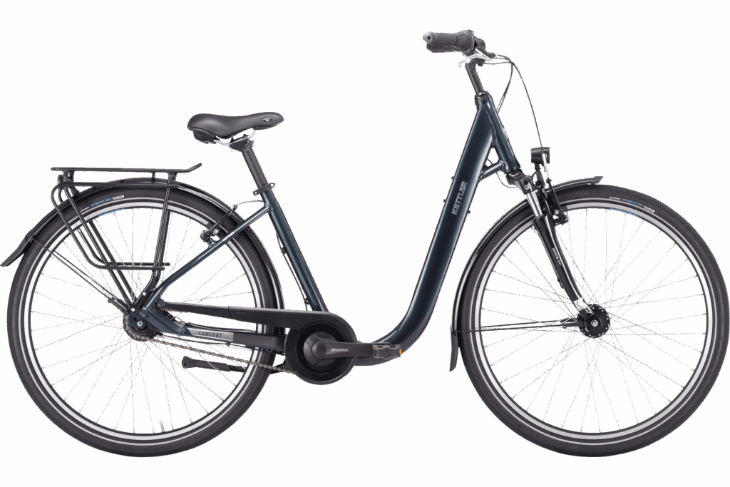 Lage instap fiets Kettler RT 46cm zwart